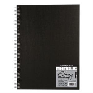 Daler Rowney Black Paper Spiralbound Sketchbook A3, A4, A5